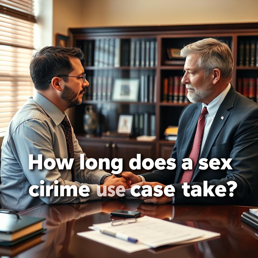 How long does a sex crime case take in Fredericksburg